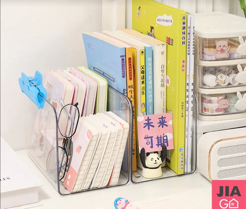 桌面透明書架 文件收納盒