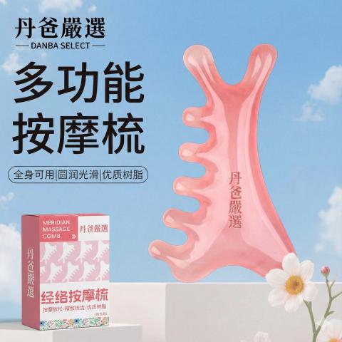 【經絡按摩梳】四合一多功能臉部按摩梳(混款/部分盒損不影響使用)