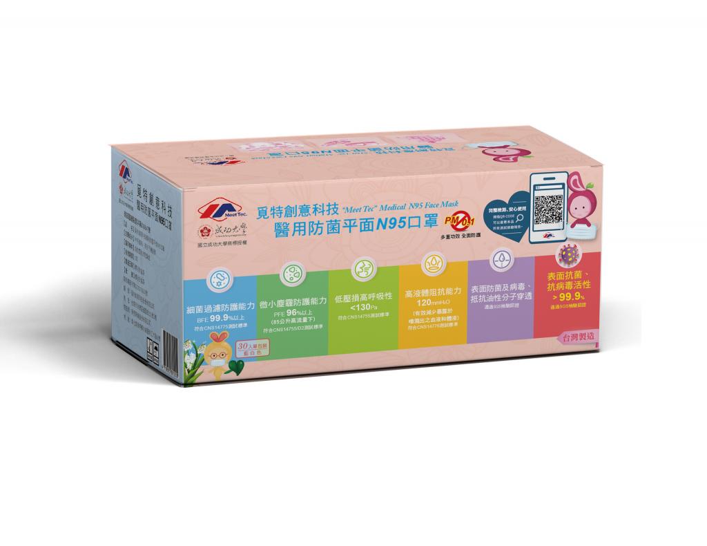 (兒童款/30入單包裝)覓特 醫用防菌平面/新型輕薄 N95口罩