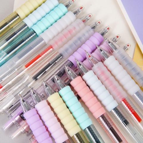 (60支/大約50黑5藍5紅)超好寫按動中性筆0.5mm