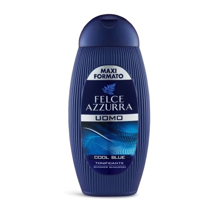 義大利FELCE AZZURRA 法斯蘭朵 2合1男士香水沐浴露 (運動系列/清新藍香/400ml)