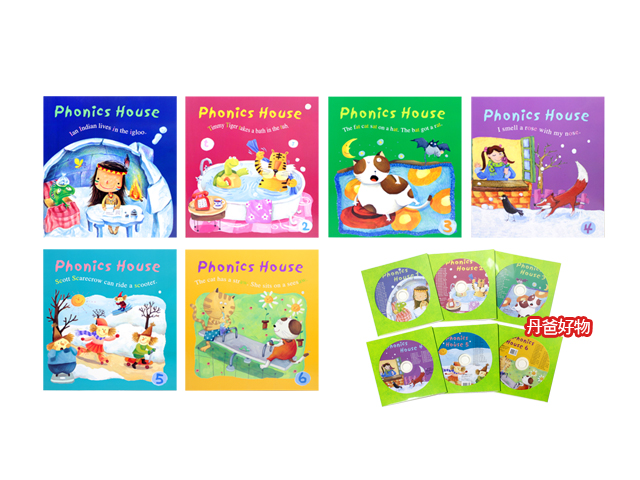 愛智【Phonics House美語發音教材共6書6CD】(小上+小下+中上+中下+大上+大下)定價1740