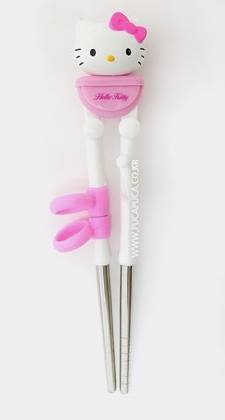 德德小品 KITTY學習筷 42020 (韓國製)