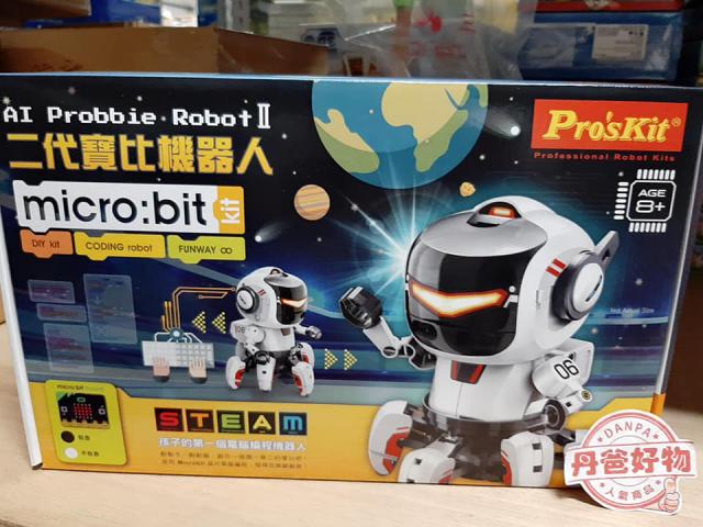 【ProsKit寶工】二代寶比機器人GE-894(含Micro Bit)(創新專利設計/DIY模型機構設計/提供12種動作模板)產地:台灣