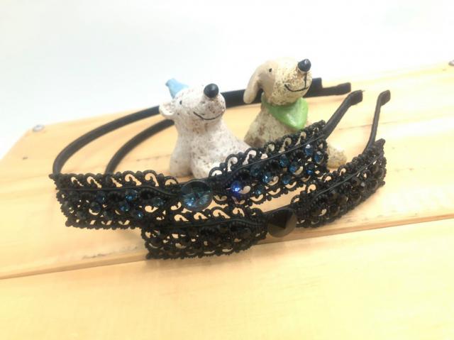 限1出清不再進(不挑色)【韓國飾品】蝴蝶結貼鑽髮箍 合金材質