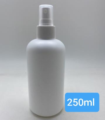 (4入裝 /250ml)HDPE[2號]白色噴瓶/化妝瓶 台灣製造ZY080(含PP小蓋)