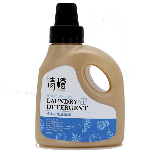 【清檜】檜木柑橘洗衣精600ml(含食品級柑橘精油/除臭防螨)