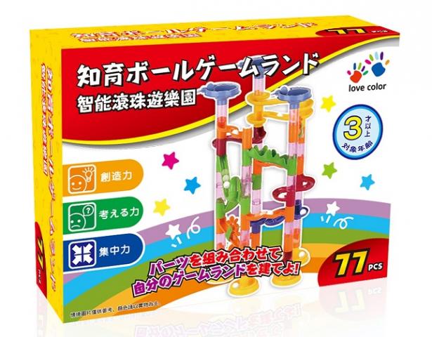 【樂彩森林】智能滾珠遊樂園77Pcs(發展邏輯、推理和空間概念的智能)