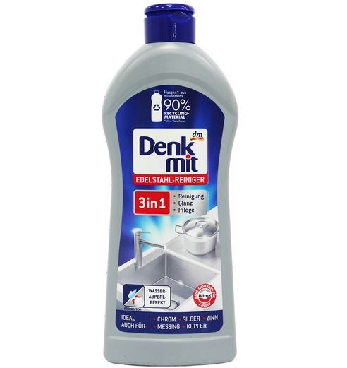 【德國Denkmit】三合一 不鏽鋼廚具清潔劑(清潔、增亮、保養)300ML