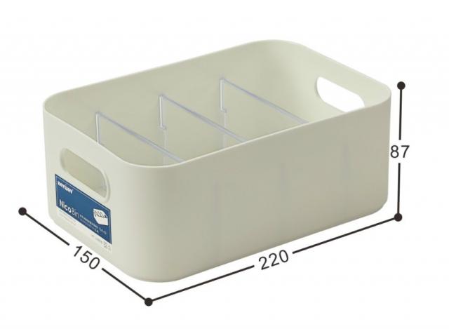 箱購36入【聯府】你可3號收納盒(附隔板)TLR-03台灣製造 220x150x87mm