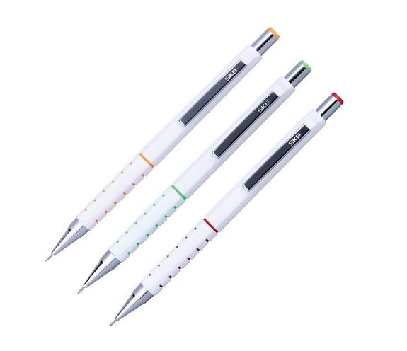 (3入白桿/3色各1)【SKB】自動鉛筆0.5mm.IIP-4002