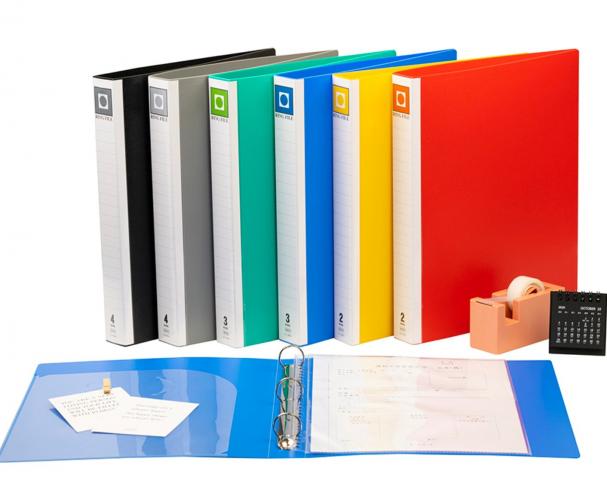 (A4/不挑色/(加厚板)連勤LAN CHYN PP四孔圓夾LC-9004  文具資料夾檔案夾