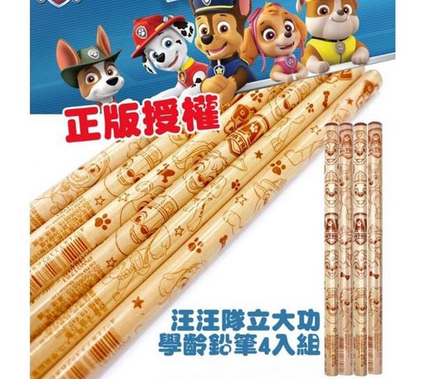 (4入/包)正版授權 汪汪隊學齡前三角粗鉛筆