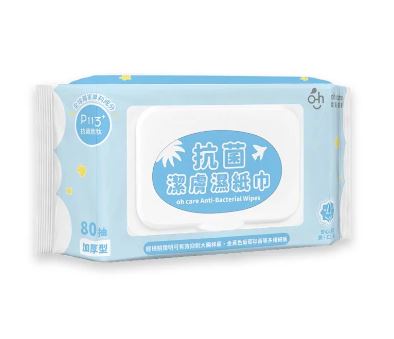 箱購24包/80抽.oh care 歐克威爾 抗菌潔膚濕紙巾.免運