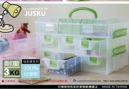 最新款!(不挑色)佳斯捷 手創家三層式收納箱3151(抽屜式).台灣製造