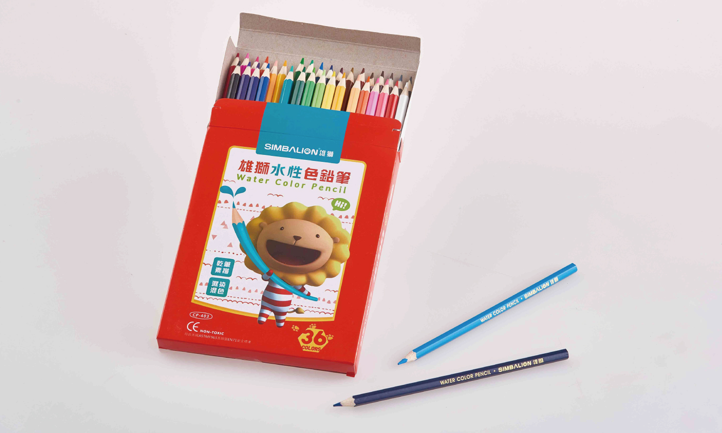 (紙盒)雄獅 水性色鉛筆  色彩飽和.暈染性佳 文具美勞畫畫繪畫