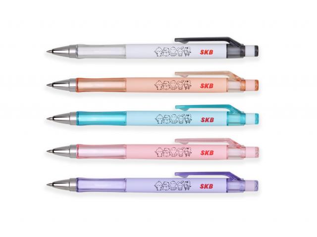 (5色袋裝)【SKB新品】按動鋼珠筆0.5mm.G-3002