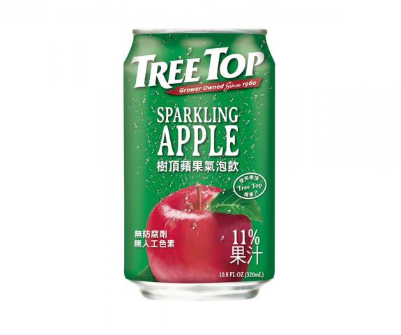 (箱購/2箱共48瓶)【樹頂Treetop】蘋果氣泡飲320ml 免運 @飲料