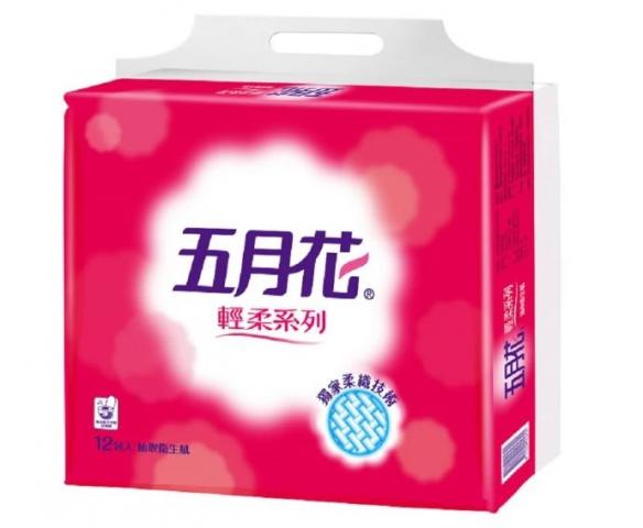 (單購)【五月花】輕柔抽取式衛生紙 110抽x12包x1串(柔軟不易破/舒適又好用)