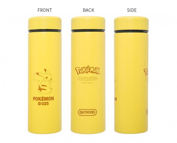 (黃色)【OUTDOOR】寶可夢Pokemon 皮卡丘保溫杯480ml.ODGO22G01YL