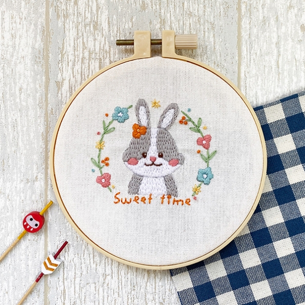 大風文創【HobbyEasy】可愛動物刺繡 （附超值全材料包套組，含完整教學影片＋原寸繡圖）