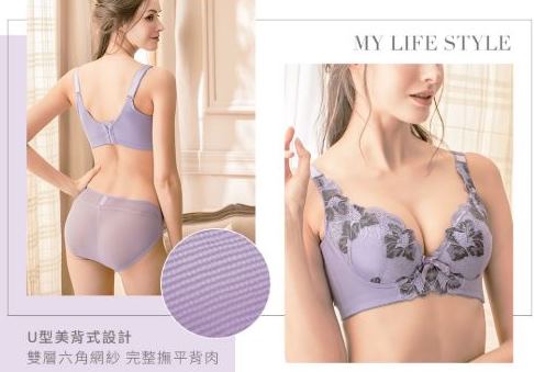 (3套組)【貝兒薇】機能紫羅蘭軟鋼圈內衣(203款) 再贈 【4件組】晚安美人無鋼圈無襯墊睡眠內衣(C002款)