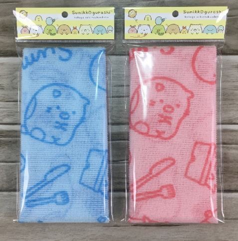 【正版角落生物】印花沐浴巾90*30cm((1入不挑色)台灣製造/輕軟好起皂/溫柔按摩肌膚)