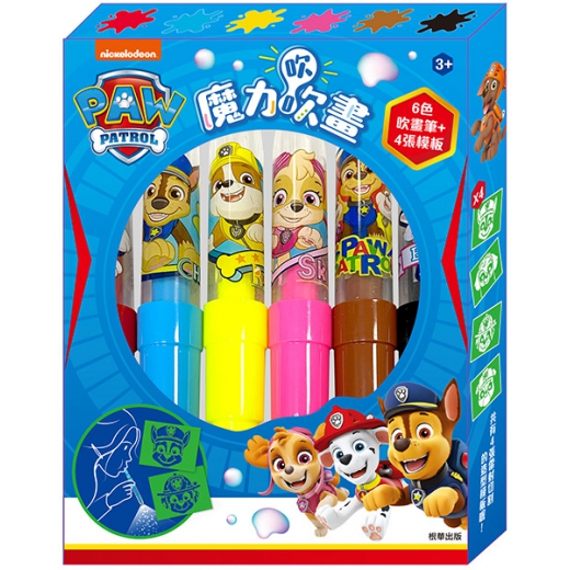 京甫 魔力吹吹畫(6色圖案吹畫筆+4張雷射切割造型模板)