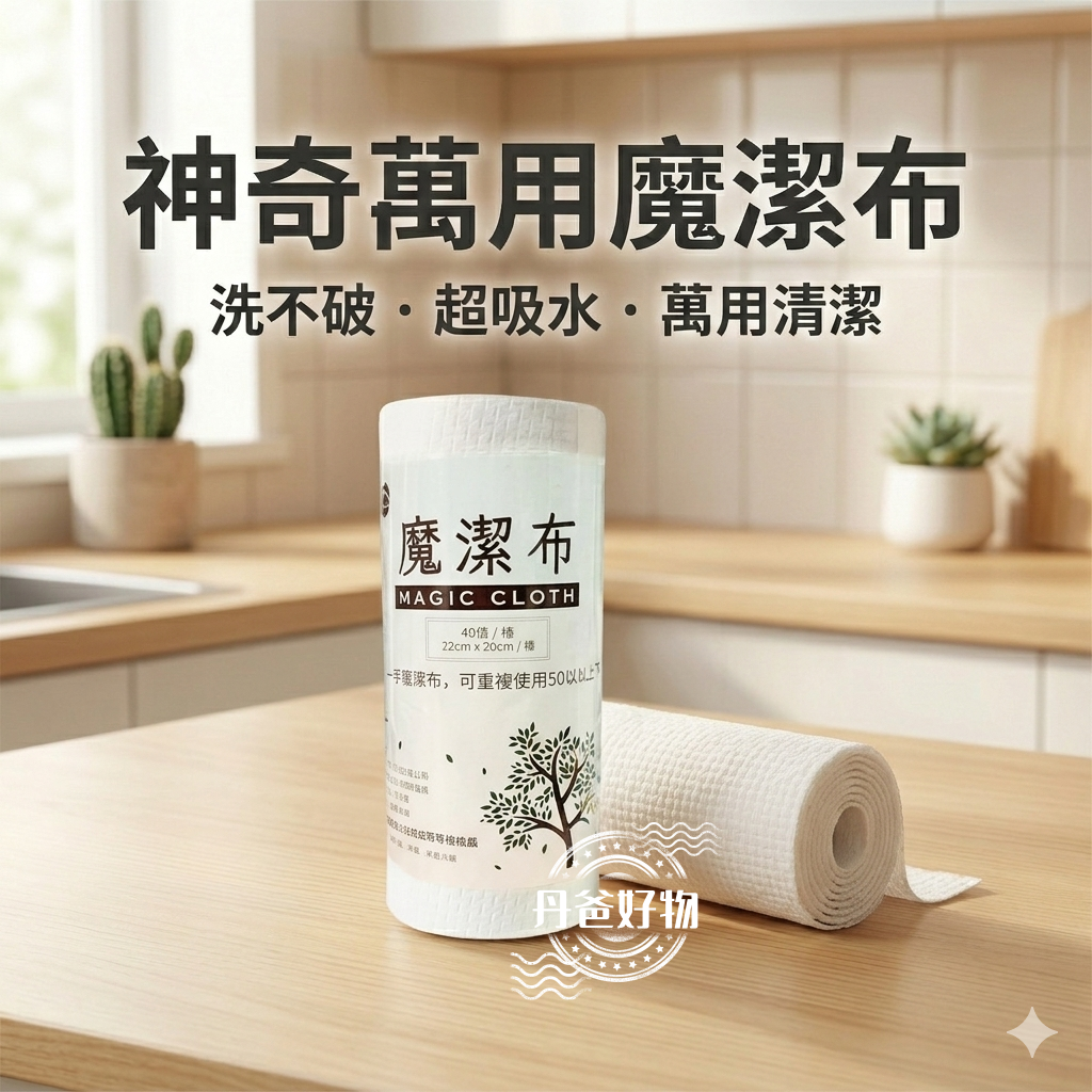 (40組入)IdeaHom 神奇萬用魔潔布台灣製 韌性強.去油.去汙.好清洗