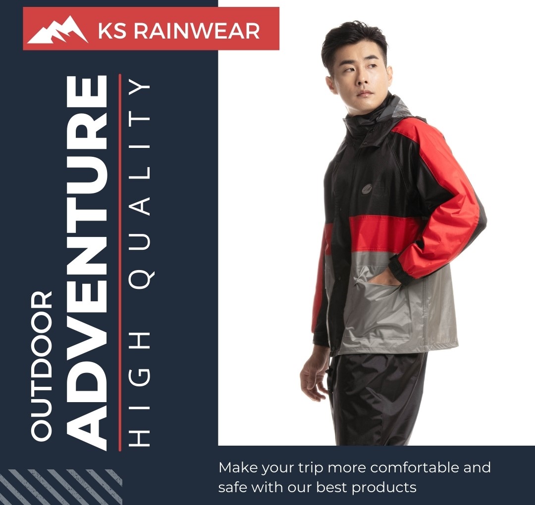 贈優惠券!(L/XL/2XL/3XL)【CROCODILE】全尼龍兩件式防水風雨衣套裝A7