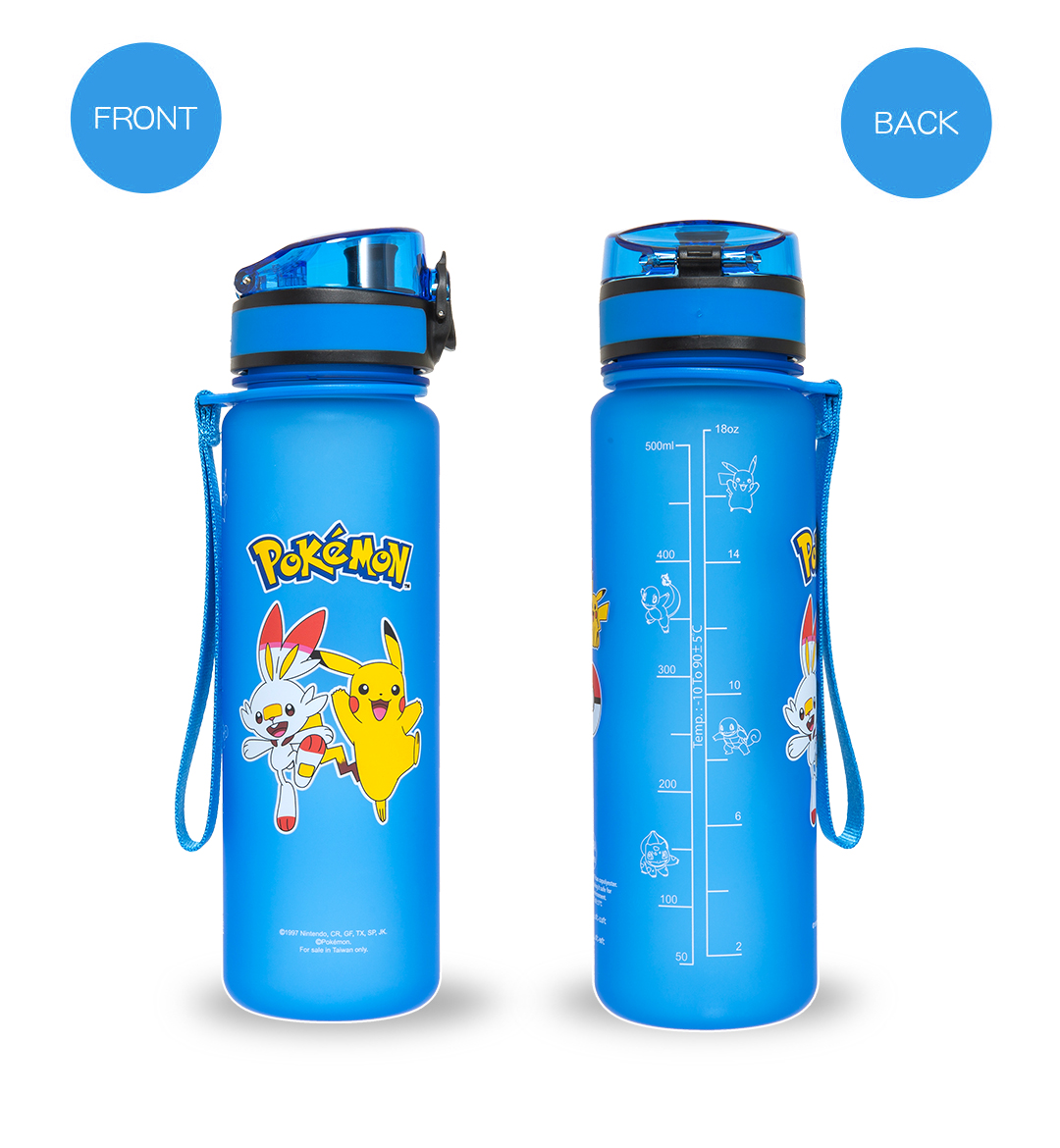 (藍色)【Pokemon】寶可夢水壺(500ml)IMPKMB02RB