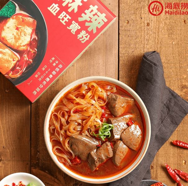 【海底撈】麻辣血旺寬粉560g/美味湯頭.純正鴨血