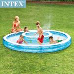 特惠省20!1222L【INTEX】同心圓戲水游泳池 15120160 (有噴水設計) 免運