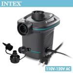 單購【INTEX】110V家用電動充氣幫浦(充洩二用)15210031(66639)(附大中小氣嘴/雙氣孔)